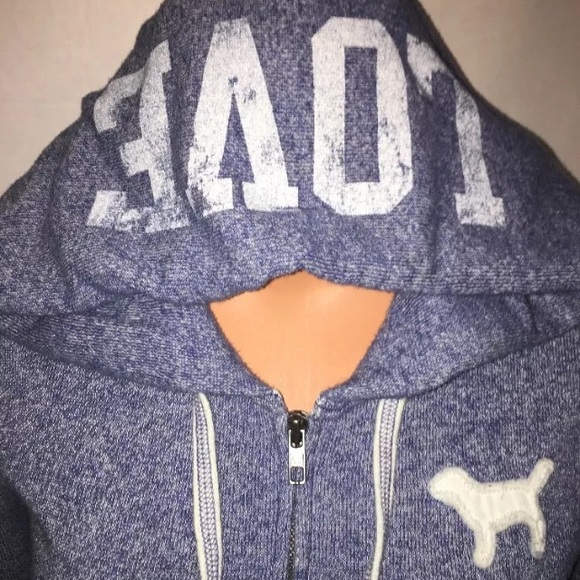 Vintage 💙Victoria's Secret PINK Hoodie SweatShirt - Picture 6 of 8